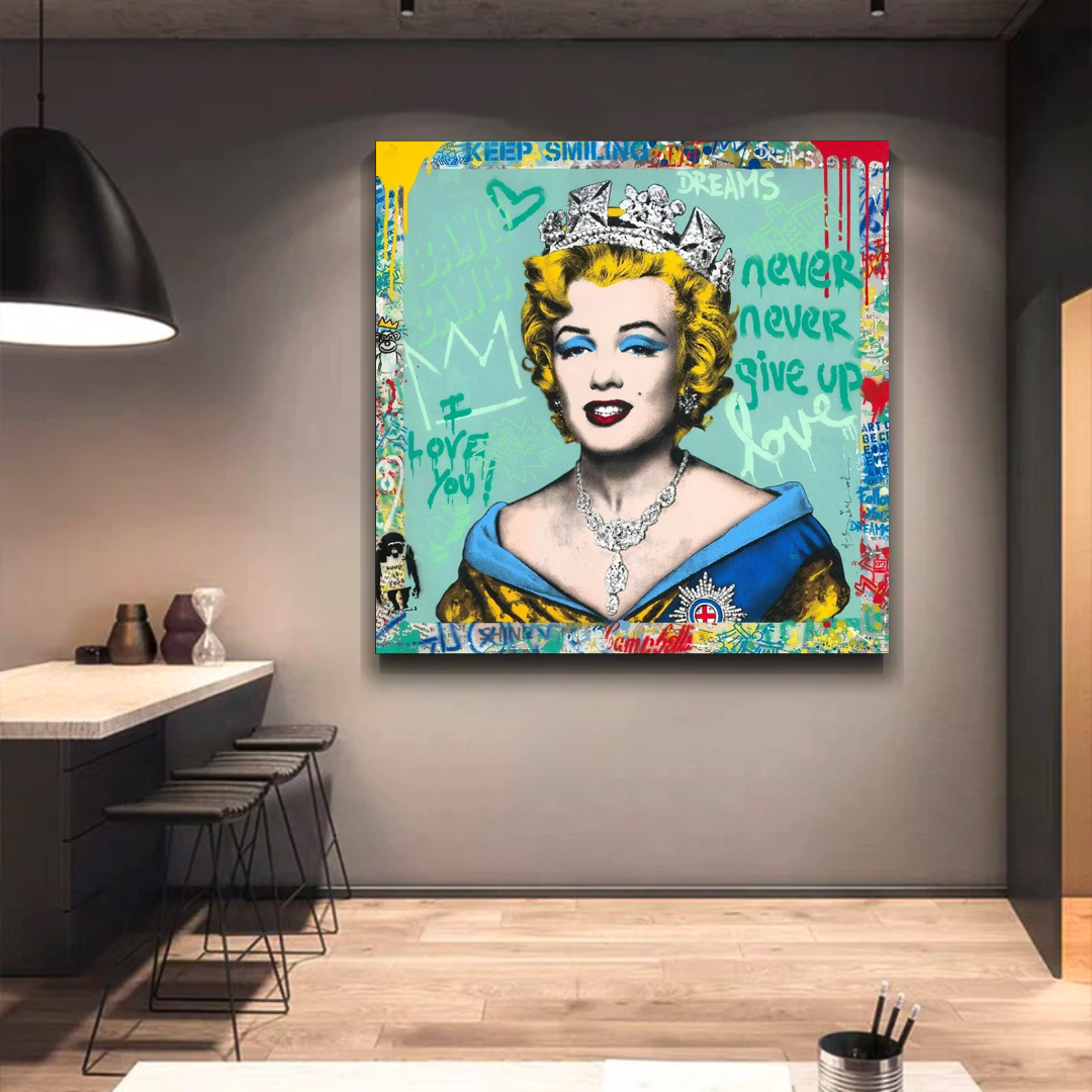 Never Never Giveup Marilyn Poster - Embolden Your Courage-ChandeliersDecor.com