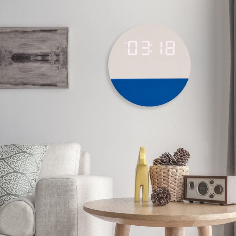 New Chinese living room clock simple and fashionable household electronic clock modern creative digital wall decoration clock-ChandeliersDecor.com