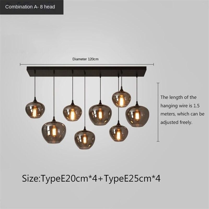 ChandeliersDecor.com-Kitchen Island-Nordic Glass LED Pendant Lights: Stylish Illumination