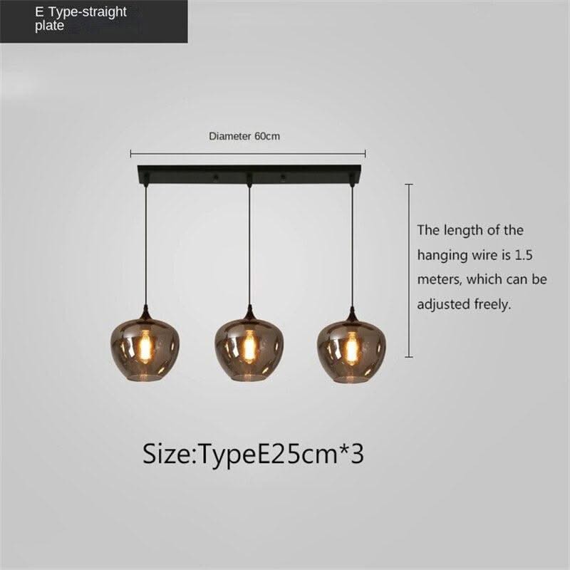 ChandeliersDecor.com-Kitchen Island-Nordic Glass LED Pendant Lights: Stylish Illumination