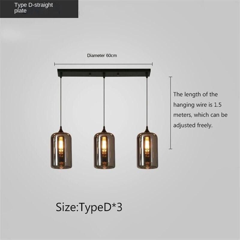 ChandeliersDecor.com-Kitchen Island-Nordic Glass LED Pendant Lights: Stylish Illumination