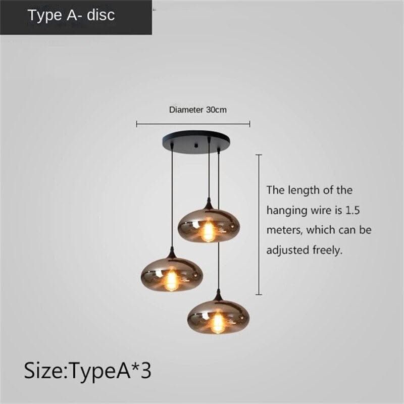 ChandeliersDecor.com-Kitchen Island-Nordic Glass LED Pendant Lights: Stylish Illumination