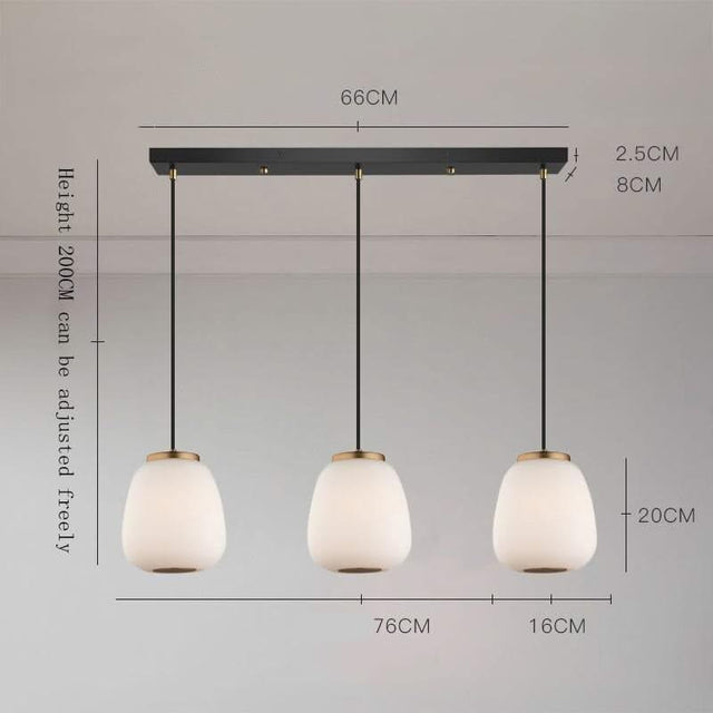 Nordic Glass Pendant Light: Exquisite Lighting Fixture-ChandeliersDecor.com