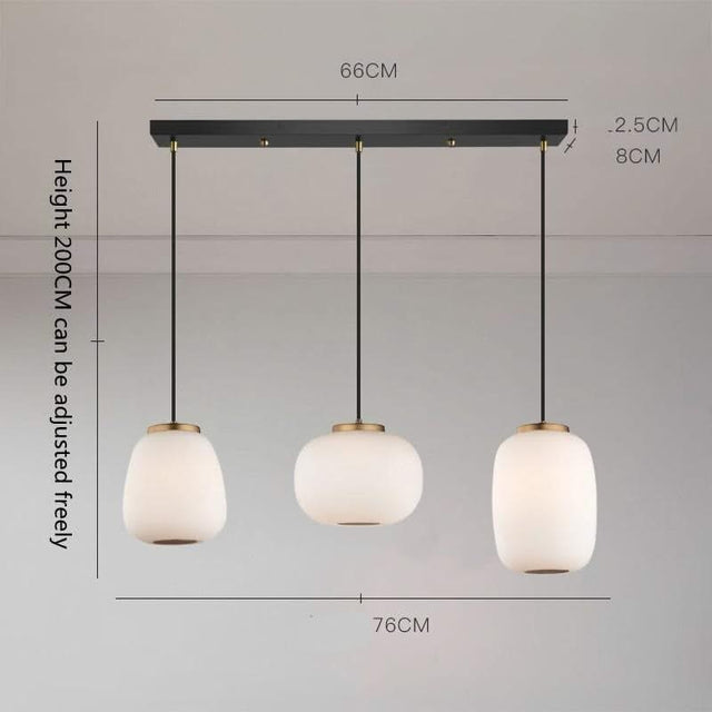 Nordic Glass Pendant Light: Exquisite Lighting Fixture-ChandeliersDecor.com