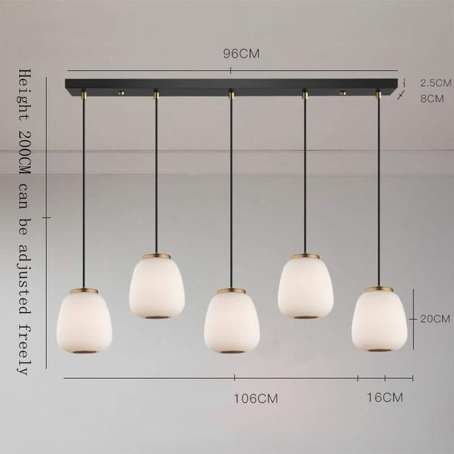 Nordic Glass Pendant Light: Exquisite Lighting Fixture-ChandeliersDecor.com
