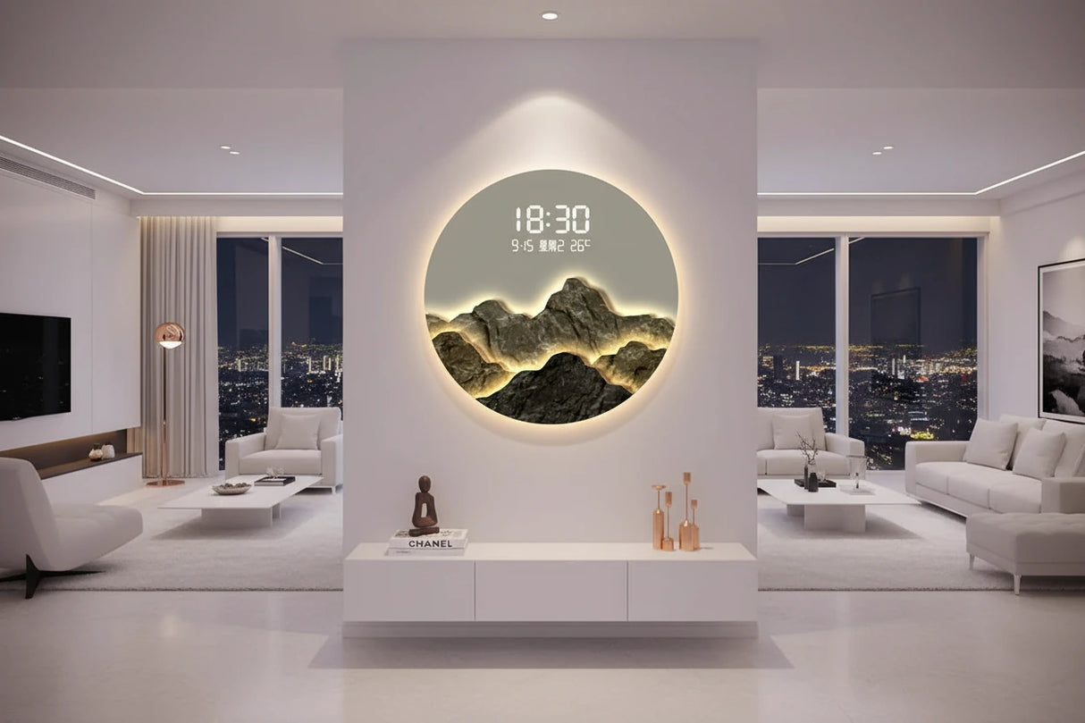Nordic Horloge Murale Wall Clock-ChandeliersDecor.com