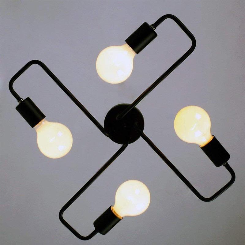 ChandeliersDecor.com-Chandeliers-Nordic Industrial Semi Flush Mount Ceiling Lamp
