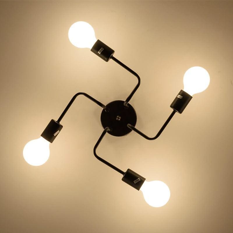 ChandeliersDecor.com-Chandeliers-Nordic Industrial Semi Flush Mount Ceiling Lamp