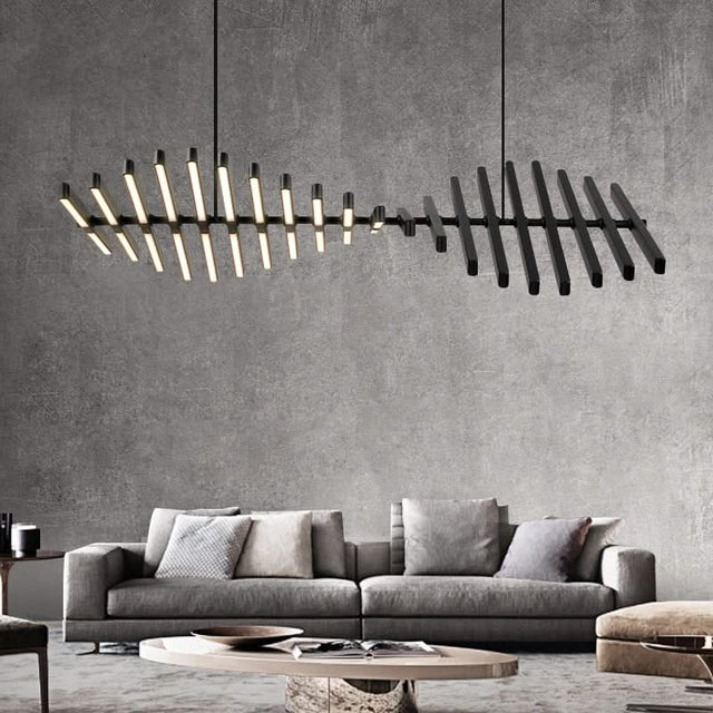 Nordic LED Chandelier - BlackWhite Pendant Office Lighting-ChandeliersDecor.com
