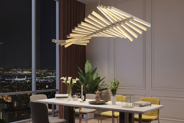 Nordic LED Chandelier - BlackWhite Pendant Office Lighting-ChandeliersDecor.com