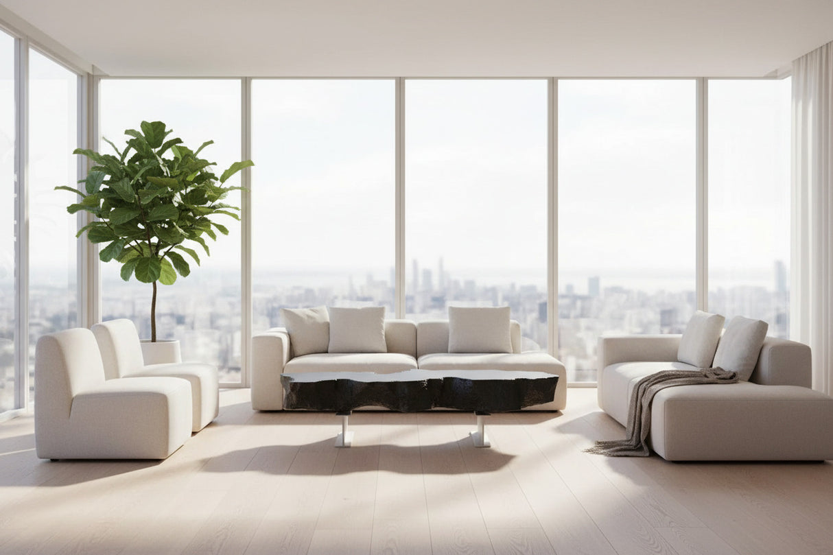 Nordic Modern Minimalist Glass Fiber-Reinforced Plastic Coffee Table-ChandeliersDecor.com