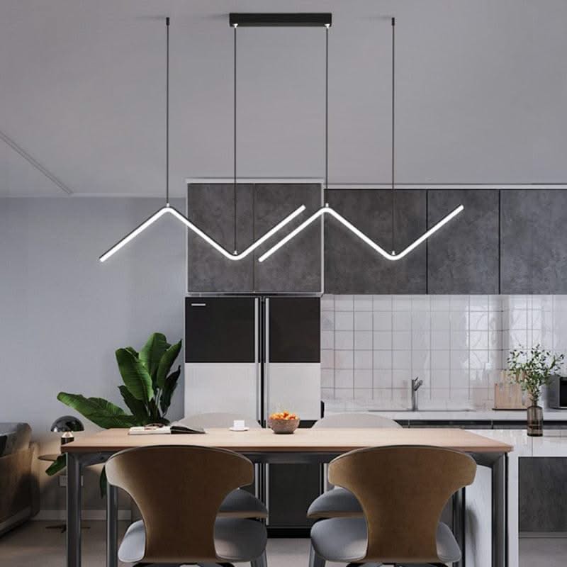 ChandeliersDecor.com-Kitchen Island-Nordic Pendant Light Art Line LED Hanging Lamp