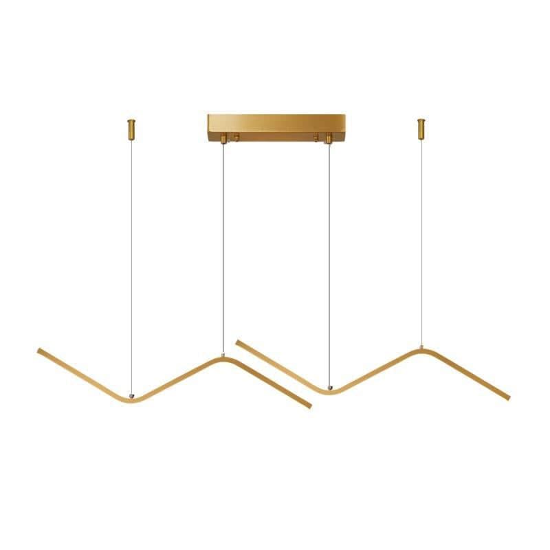 ChandeliersDecor.com-Kitchen Island-Nordic Pendant Light Art Line LED Hanging Lamp
