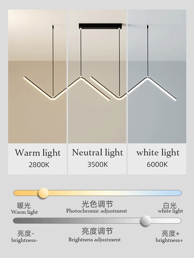 ChandeliersDecor.com-Kitchen Island-Nordic Pendant Light Art Line LED Hanging Lamp
