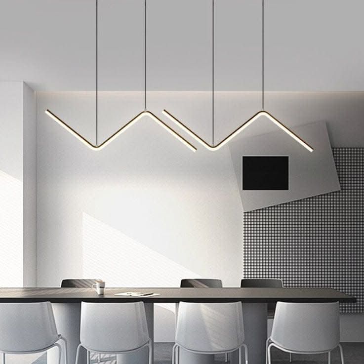 ChandeliersDecor.com-Kitchen Island-Nordic Pendant Light Art Line LED Hanging Lamp