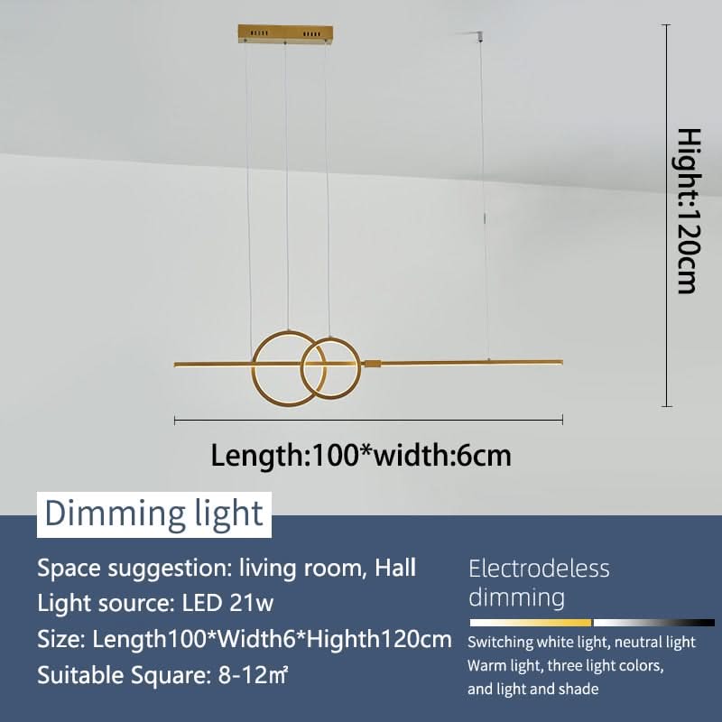 Nordic Simple LED Chandelier for Kitchen Dining Room Hanging Lamp-ChandeliersDecor.com