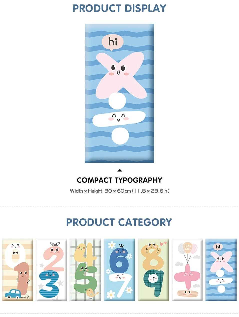 ChandeliersDecor.com-Padded Walls-Number Fun Kids Wall Padded Safety Cushions Set