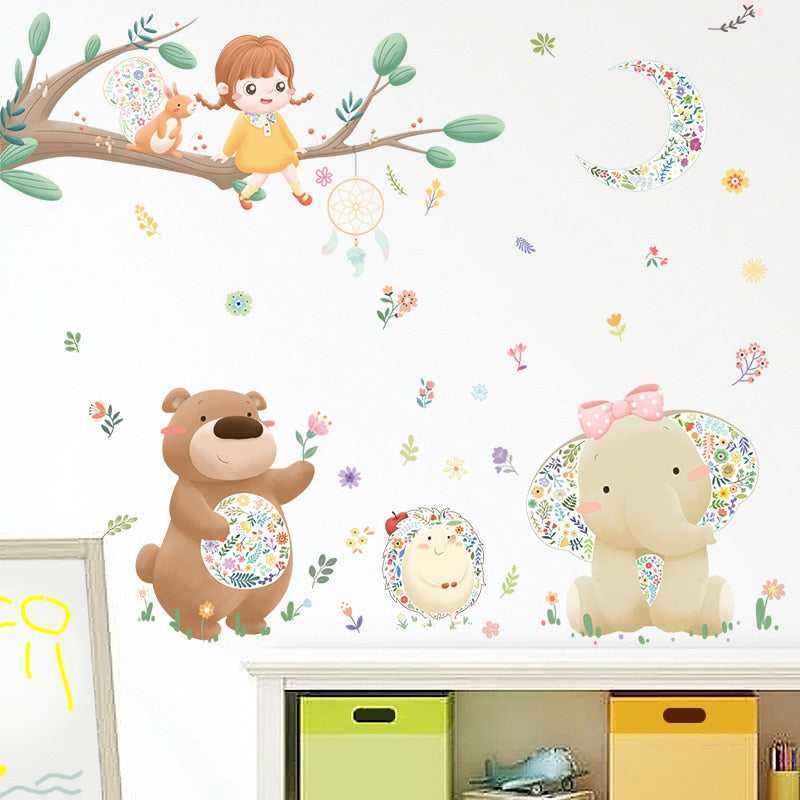 ChandeliersDecor.com-Kids Room Nursery Decals-Nursery Jungle Decal: Fun & Imaginative for Kids