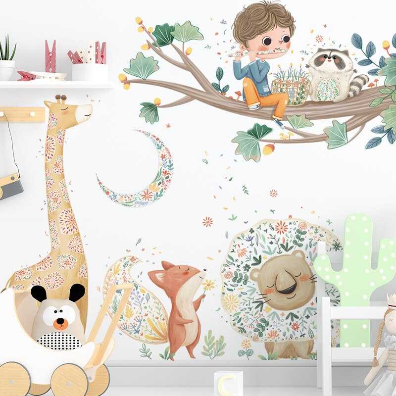 ChandeliersDecor.com-Kids Room Nursery Decals-Nursery Jungle Decal: Fun & Imaginative for Kids