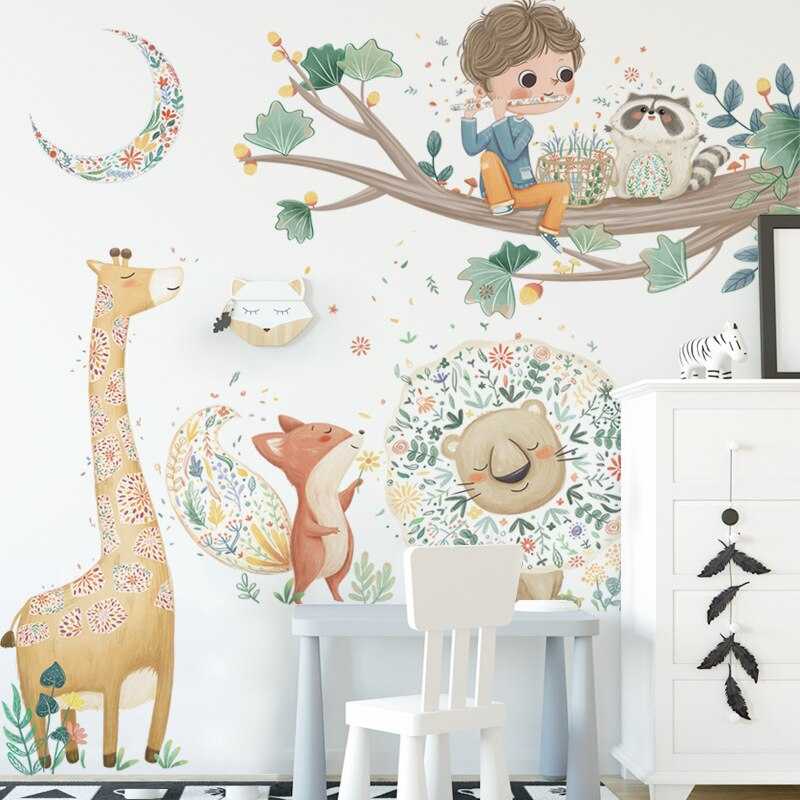 ChandeliersDecor.com-Kids Room Nursery Decals-Nursery Jungle Decal: Fun & Imaginative for Kids