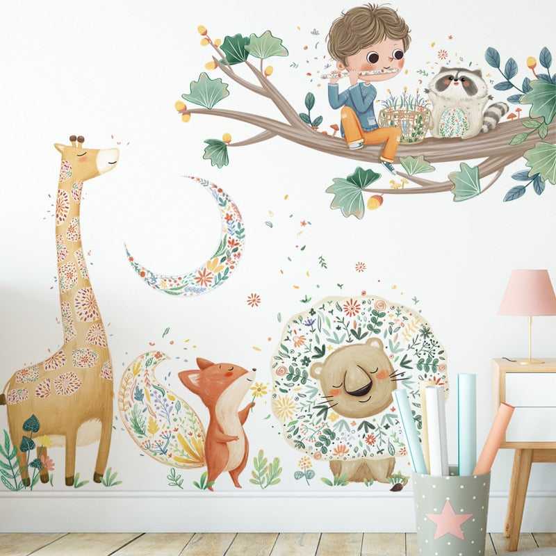 ChandeliersDecor.com-Kids Room Nursery Decals-Nursery Jungle Decal: Fun & Imaginative for Kids
