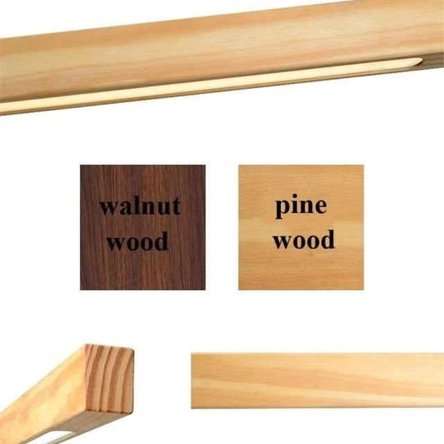 Oak Wood Ceiling Bar Wooden LED Pendant Light-ChandeliersDecor.com