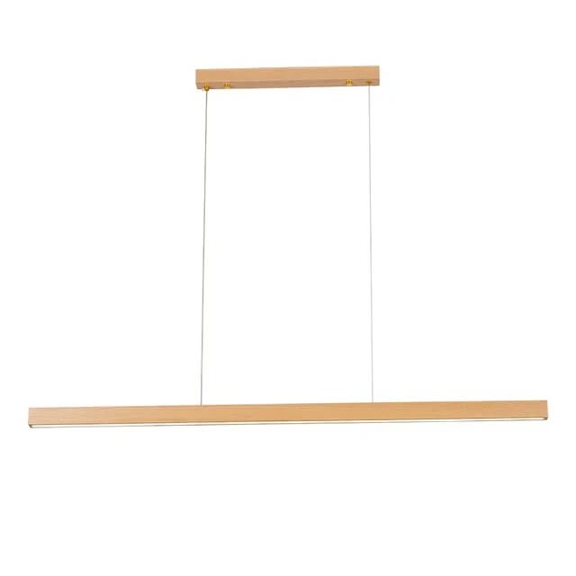Oak Wood Ceiling Bar Wooden LED Pendant Light-ChandeliersDecor.com