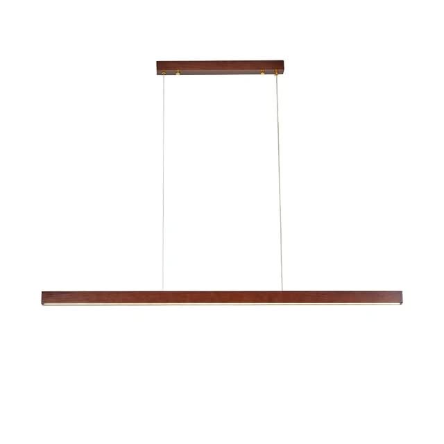 Oak Wood Ceiling Bar Wooden LED Pendant Light-ChandeliersDecor.com
