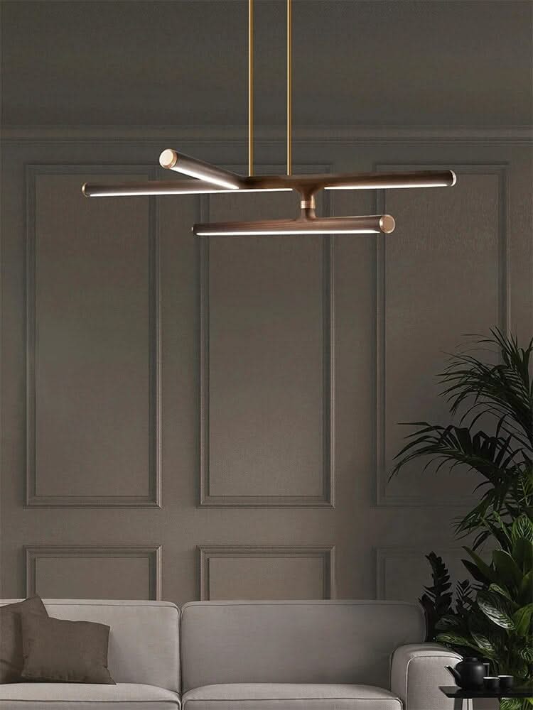 Oak Wood Kitchen Island LED Light Bar-ChandeliersDecor.com