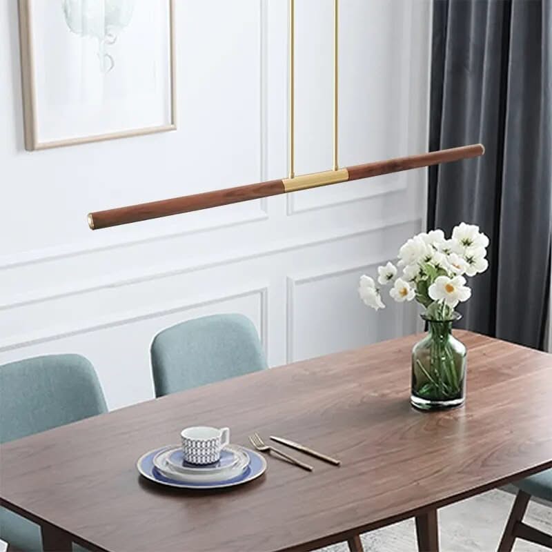 Oak Wood Kitchen Island LED Light Bar-ChandeliersDecor.com