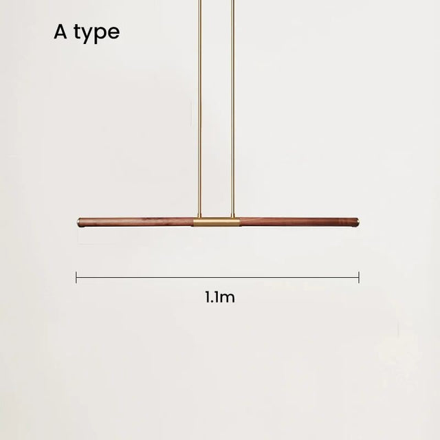 Oak Wood Kitchen Island LED Light Bar-ChandeliersDecor.com