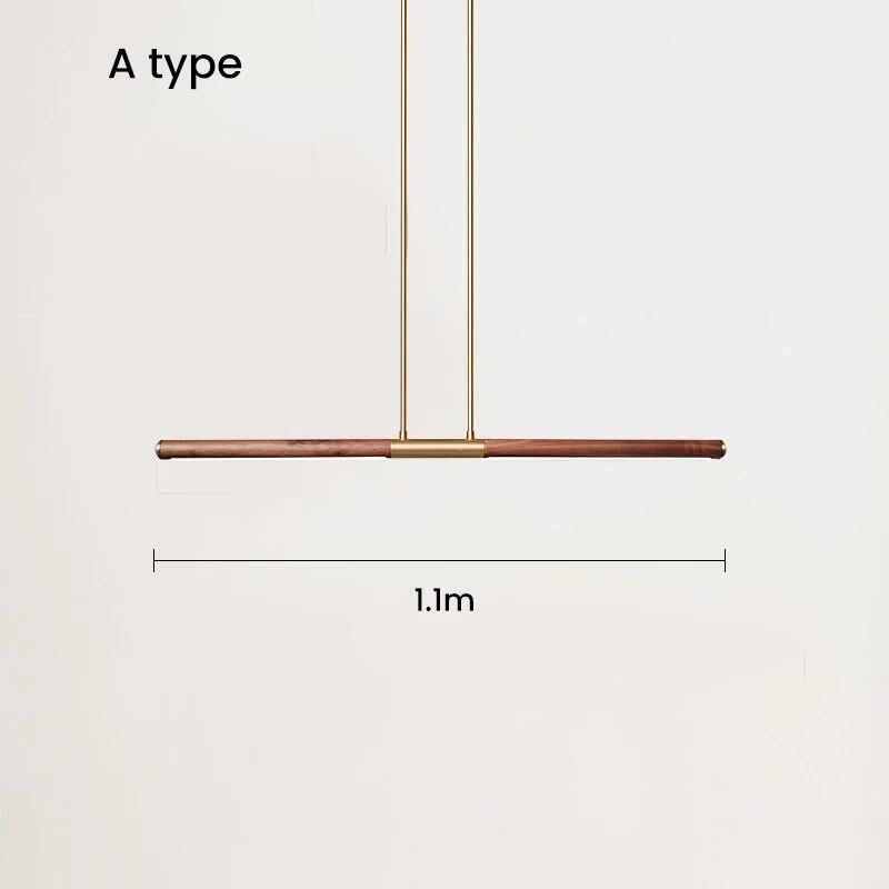 Oak Wood Kitchen Island LED Light Bar-ChandeliersDecor.com