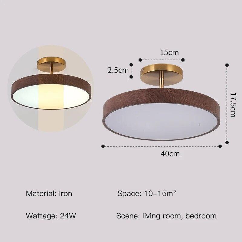 ChandeliersDecor.com-Ceiling Chandelier-Oak Wood Pendant Ceiling Light