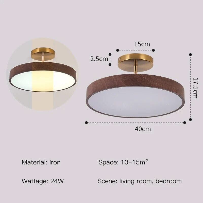 ChandeliersDecor.com-Ceiling Chandelier-Oak Wood Pendant Ceiling Light