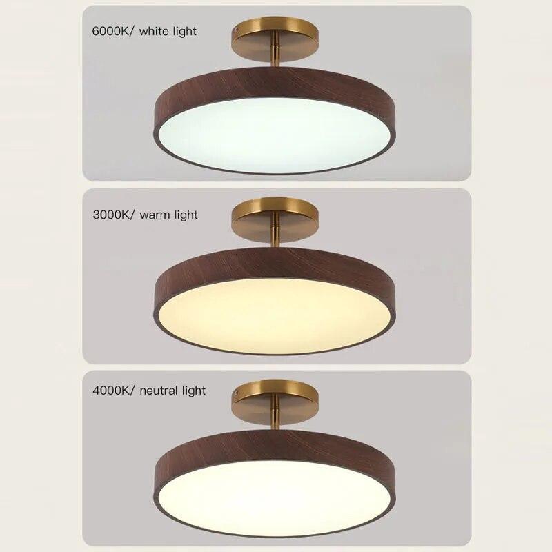 ChandeliersDecor.com-Ceiling Chandelier-Oak Wood Pendant Ceiling Light