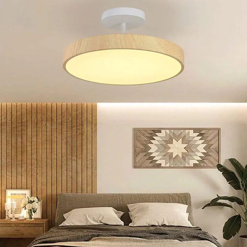 ChandeliersDecor.com-Ceiling Chandelier-Oak Wood Pendant Ceiling Light