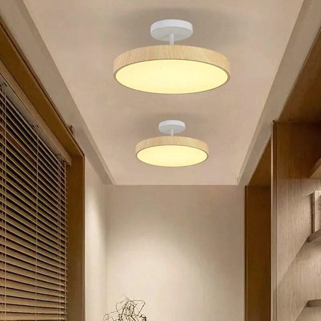 ChandeliersDecor.com-Ceiling Chandelier-Oak Wood Pendant Ceiling Light