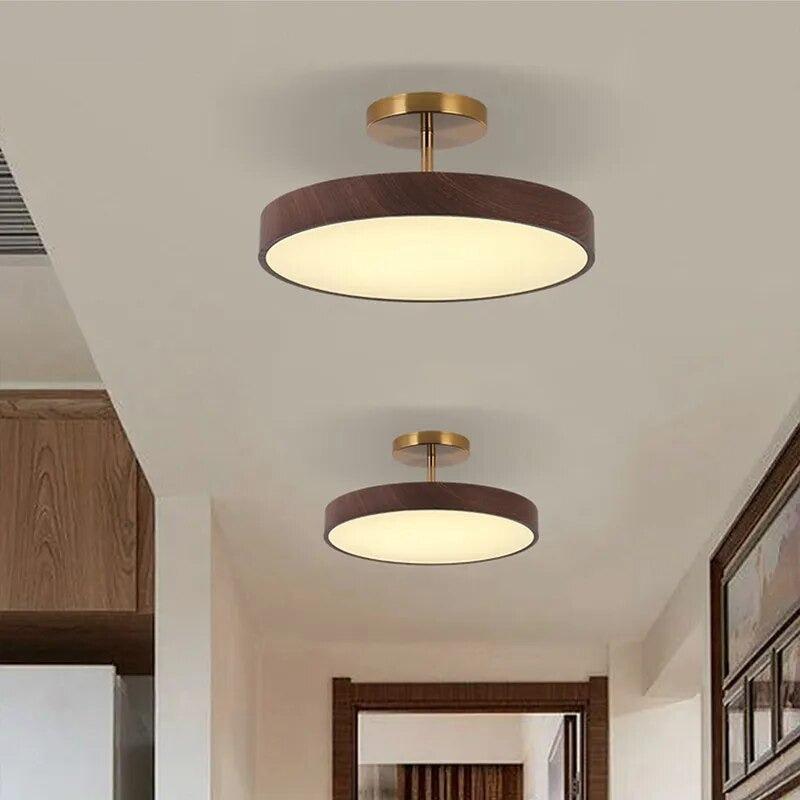 ChandeliersDecor.com-Ceiling Chandelier-Oak Wood Pendant Ceiling Light