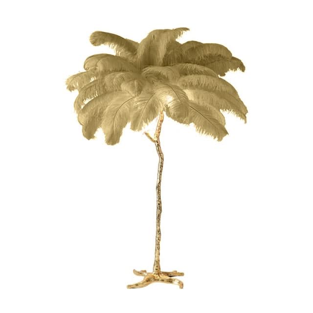 Ostrich Feather Floor Lamp: Graceful Lighting Fixture-ChandeliersDecor.com