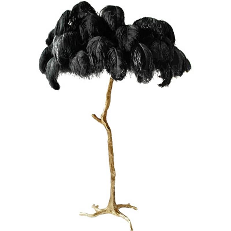 Ostrich Feather Floor Lamp: Graceful Lighting Fixture-ChandeliersDecor.com
