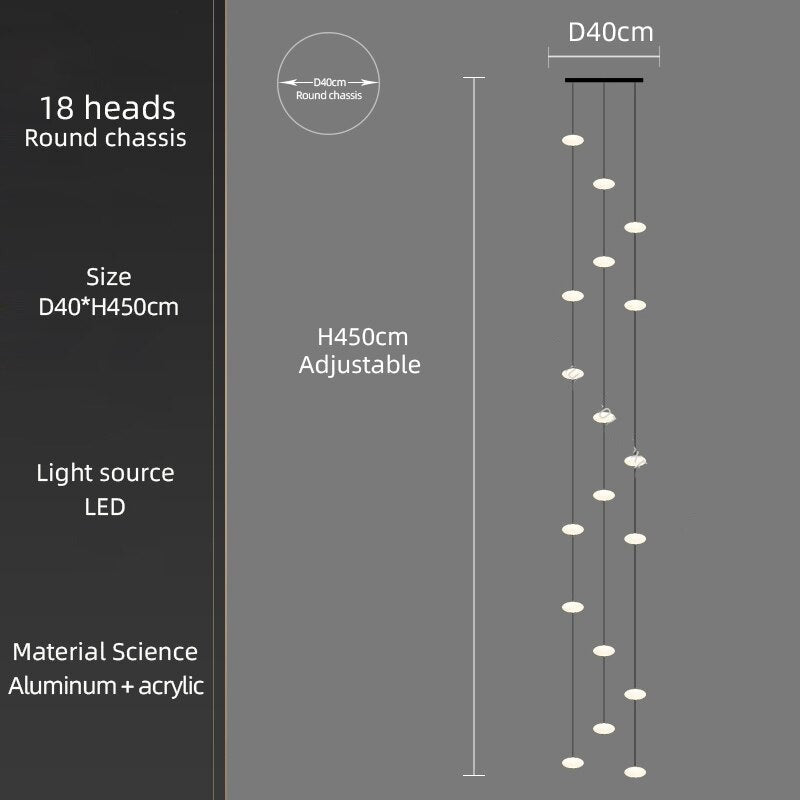 ChandeliersDecor.com-Staircase Chandelier-Oval Pendant Chandelier - Illuminate Your Space