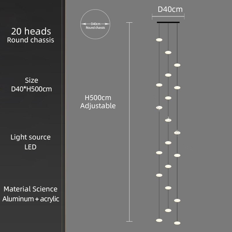 ChandeliersDecor.com-Staircase Chandelier-Oval Pendant Chandelier - Illuminate Your Space