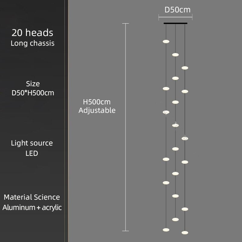 ChandeliersDecor.com-Staircase Chandelier-Oval Pendant Chandelier - Illuminate Your Space