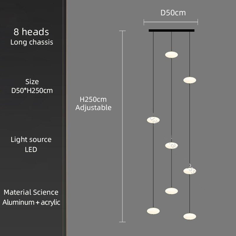 ChandeliersDecor.com-Staircase Chandelier-Oval Pendant Chandelier - Illuminate Your Space