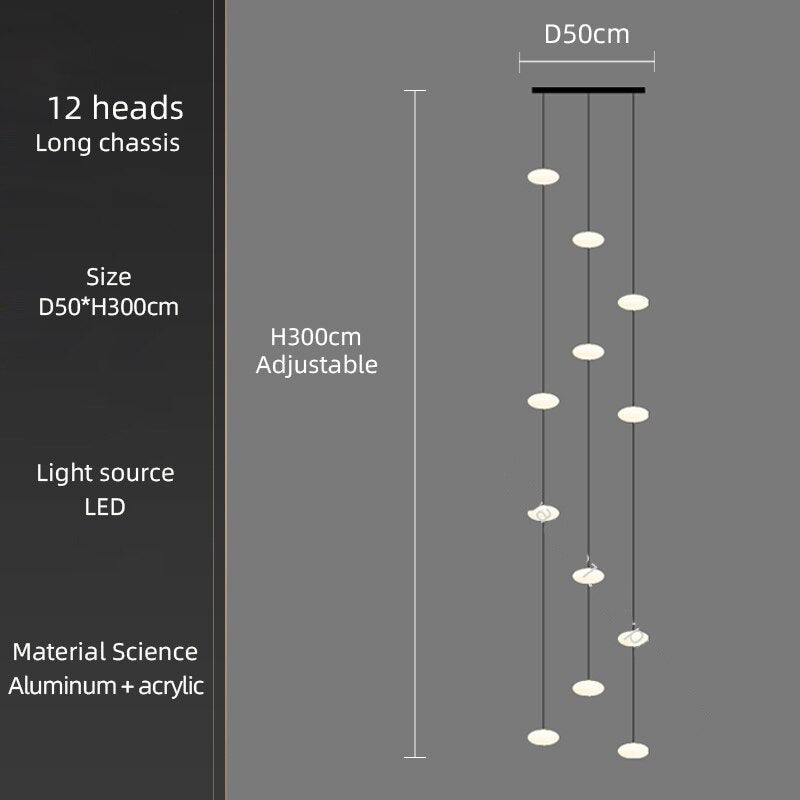 ChandeliersDecor.com-Staircase Chandelier-Oval Pendant Chandelier - Illuminate Your Space