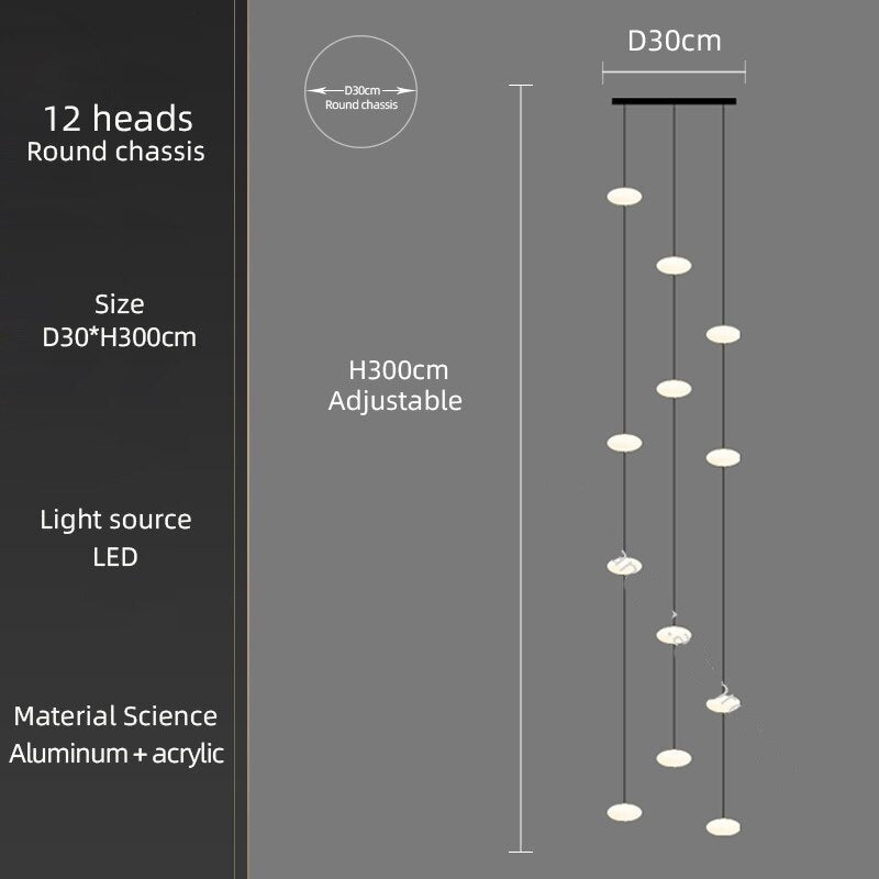 ChandeliersDecor.com-Staircase Chandelier-Oval Pendant Chandelier - Illuminate Your Space