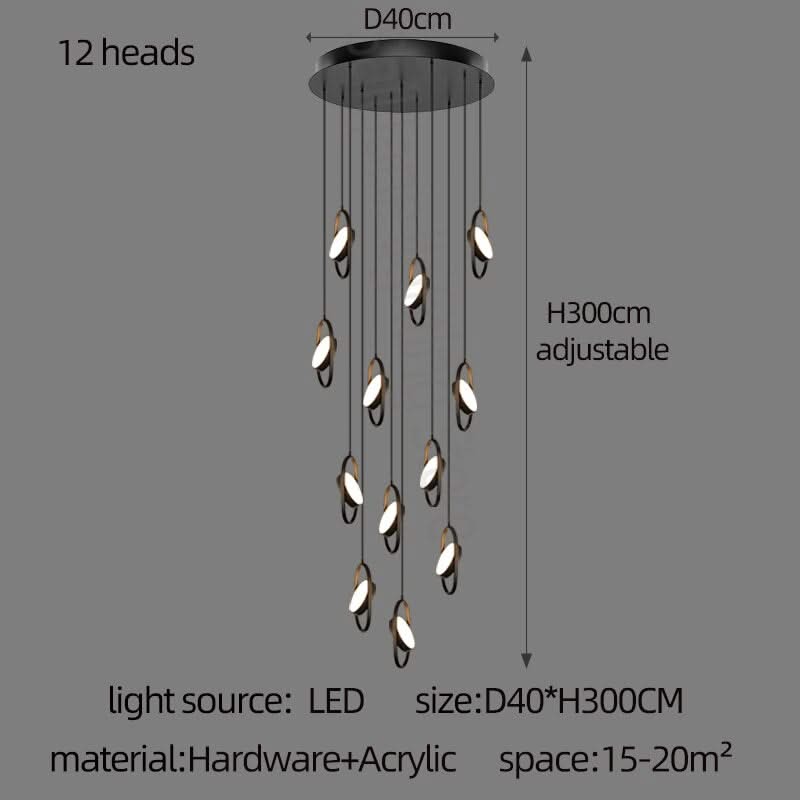 Oval Ring Pendant Chandelier - Exquisite Lighting Fixture-ChandeliersDecor.com