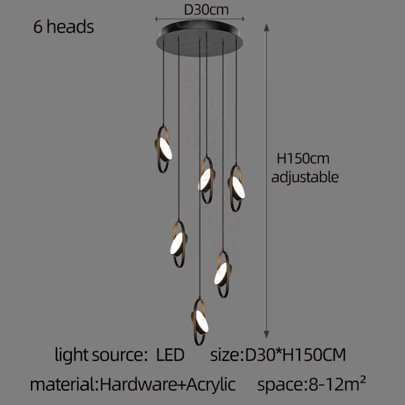 Oval Ring Pendant Chandelier - Exquisite Lighting Fixture-ChandeliersDecor.com