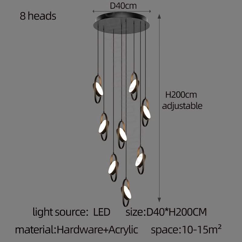 Oval Ring Pendant Chandelier - Exquisite Lighting Fixture-ChandeliersDecor.com