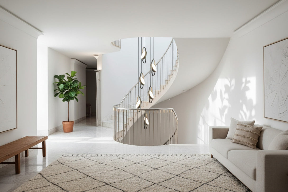 Oval Ring Pendant Chandelier - Exquisite Lighting Fixture-ChandeliersDecor.com